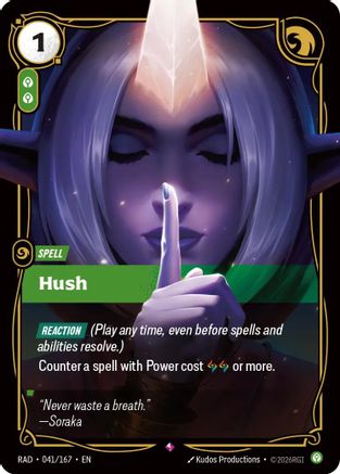 Hush (041/167) - Radiance Foil-1