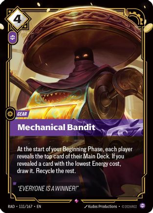 Mechanical Bandit (111/167) - Radiance Foil-1