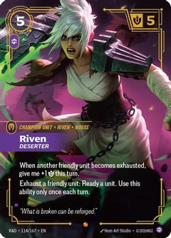 Riven, Deserter (114/167) - Radiance Foil-1