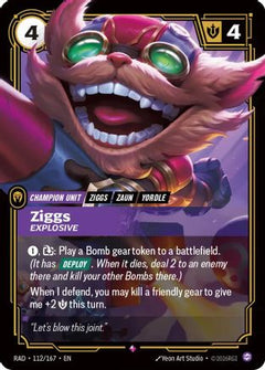 Ziggs, Explosive (112/167) - Radiance Foil-1