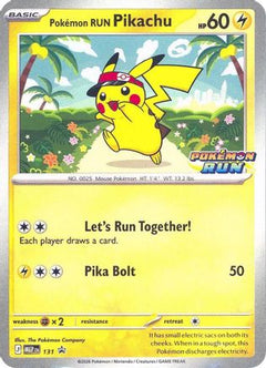 Pokemon Run Pikachu 131  Southeast Asia Exclusives - Promo-1