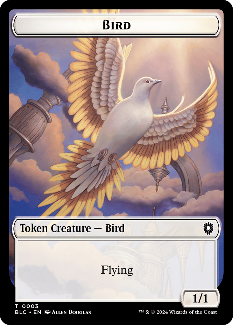 Bird (TBLC-003) - Bloomburrow Commander Tokens Foil-1