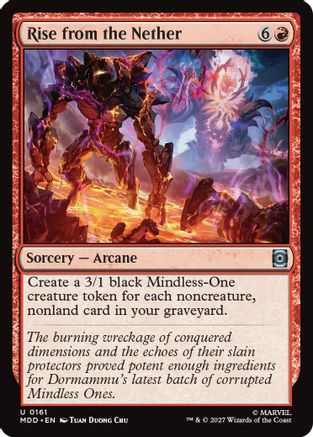 Rise from the Nether (MDD-161) - Marvel: Darkhold Destiny Foil-1