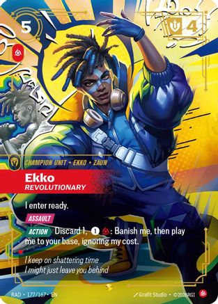 Ekko, Revolutionary (Overnumbered) (177/167) - Radiance Foil-1