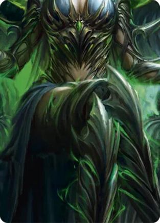 Malice, Domina of the Dead // Levia, Shadowborn Abomination Double Sided Art Card (Middle Center) - GEM Pack 6-1