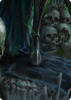 Malice, Domina of the Dead // Levia, Shadowborn Abomination Double Sided Art Card (Bottom Center) - GEM Pack 6-1