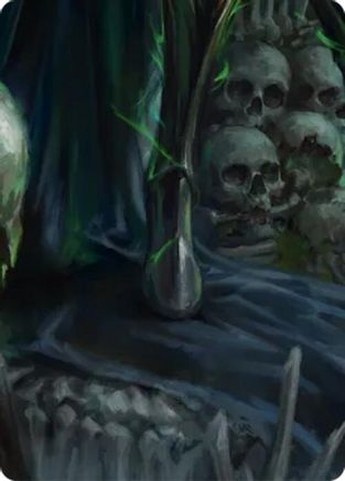 Malice, Domina of the Dead // Levia, Shadowborn Abomination Double Sided Art Card (Bottom Center) - GEM Pack 6-1