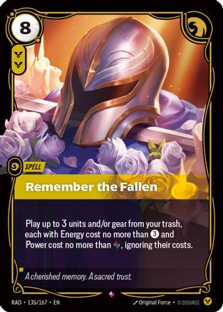 Remember the Fallen (135/167) - Radiance Foil-1