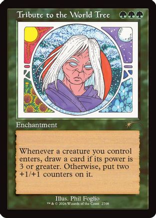 Tribute to the World Tree (Retro Frame) (SLD-2708) - Secret Lair Drop Series-1