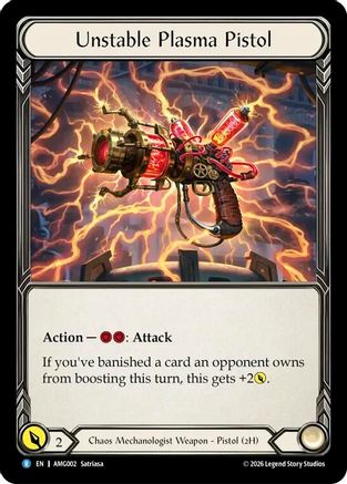 Unstable Plasma Pistol (AMG002) - Armory Deck: Min Rainbow Foil-1