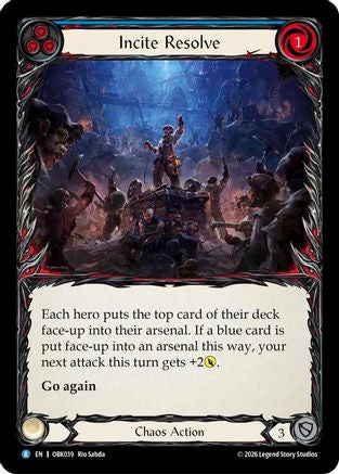 Incite Resolve (OBK039) - Outbreak Rainbow Foil-1