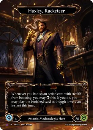 Huxley, Racketeer (Marvel) (OBK071) - Outbreak Cold Foil-1
