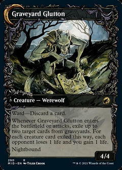 Graveyard Trespasser // Graveyard Glutton (Showcase Equinox) [Innistrad: Midnight Hunt]-2