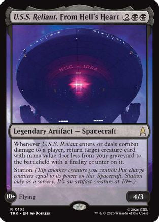 U.S.S. Reliant, From Hell's Heart (TRK-135) - Star Trek Foil-1