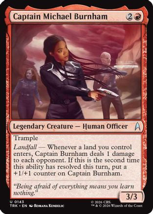 Captain Michael Burnham (TRK-143) - Star Trek Foil-1