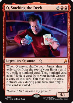 Q, Stacking the Deck (TRK-165) - Star Trek-1