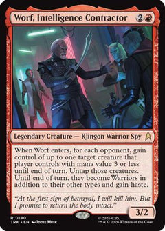 Worf, Intelligence Contractor (TRK-180) - Star Trek Foil-1