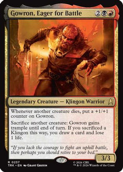 Gowron, Eager for Battle (TRK-237) - Star Trek-1