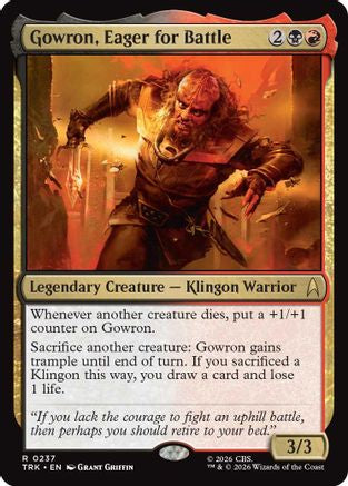 Gowron, Eager for Battle (TRK-237) - Star Trek-1