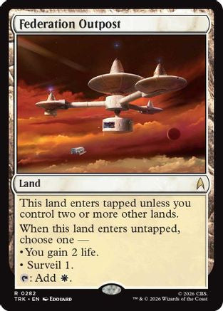 Federation Outpost (TRK-282) - Star Trek Foil-1