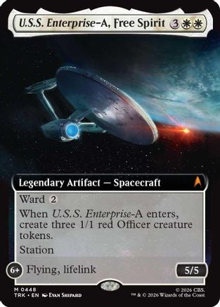 U.S.S. Enterprise-A, Free Spirit (Extended Art) (TRK-448) - Star Trek Foil-1