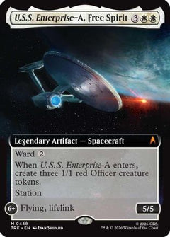 U.S.S. Enterprise-A, Free Spirit (Extended Art) (TRK-448) - Star Trek Foil-1