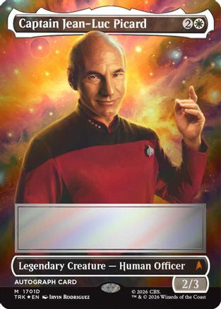 Captain Jean-Luc Picard (Borderless) (Signed) (TRK-1701) - Star Trek Foil-1