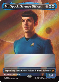 Mr. Spock, Science Officer (Borderless) (Signed) (TRK-1702) - Star Trek Foil-1