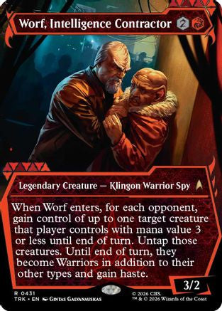Worf, Intelligence Contractor (Showcase) (TRK-431) - Star Trek Foil-1