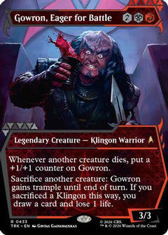 Gowron, Eager for Battle (Showcase) (TRK-433) - Star Trek Foil-1