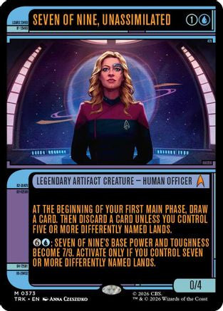 Seven of Nine, Unassimilated (Showcase) (TRK-373) - Star Trek Foil-1