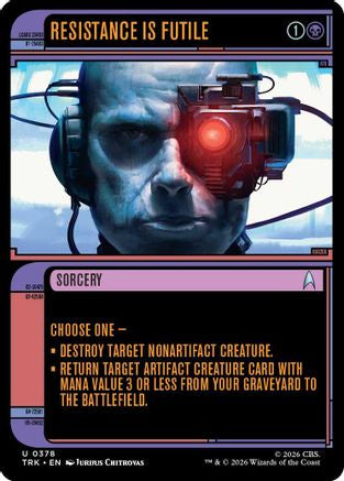 Resistance Is Futile (Showcase) (TRK-378) - Star Trek Foil-1