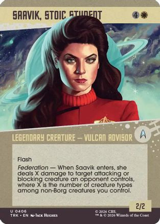 Saavik, Stoic Student (Showcase) (TRK-406) - Star Trek Foil-1