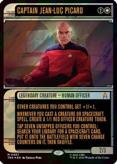 Captain Jean-Luc Picard (Showcase) (Surge Foil) (TRK-497) - Star Trek Foil-1