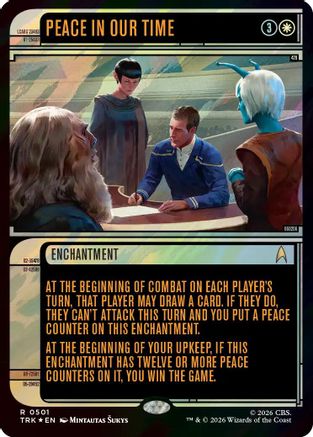 Peace in Our Time (Showcase) (Surge Foil) (TRK-501) - Star Trek Foil