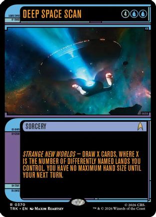 Deep Space Scan (Showcase) (TRK-370) - Star Trek Foil-1