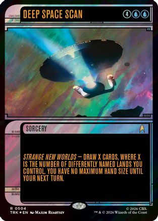 Deep Space Scan (Showcase) (Surge Foil) (TRK-504) - Star Trek Foil-1