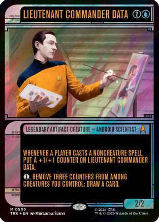 Lieutenant Commander Data (Showcase) (Surge Foil) (TRK-505) - Star Trek Foil-1