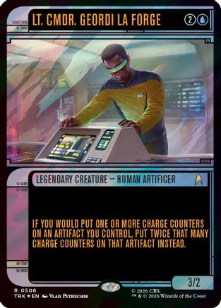 Lt. Cmdr. Geordi La Forge (Showcase) (Surge Foil) (TRK-506) - Star Trek Foil-1