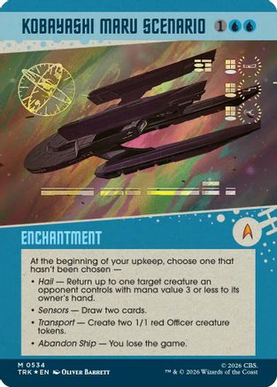 Kobayashi Maru Scenario (Showcase) (Surge Foil) (TRK-534) - Star Trek Foil-1