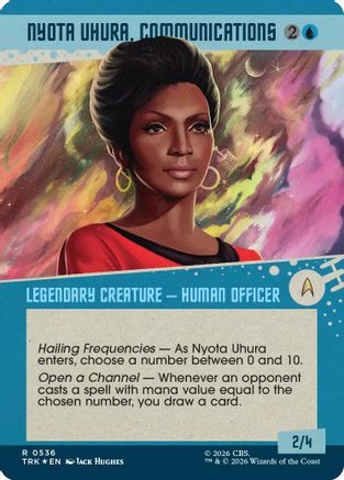 Nyota Uhura, Communications (Showcase) (Surge Foil) (TRK-536) - Star Trek Foil-1
