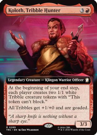 Koloth, Tribble Hunter (Extended Art) (TRK-289) - Star Trek-1