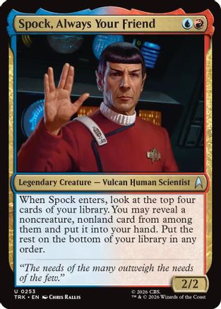 Spock, Always Your Friend (TRK-253) - Star Trek Foil-1