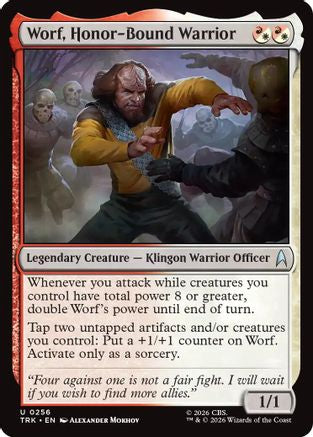Worf, Honor-Bound Warrior (TRK-256) - Star Trek Foil-1