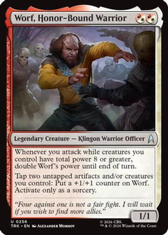 Worf, Honor-Bound Warrior (TRK-256) - Star Trek Foil-1