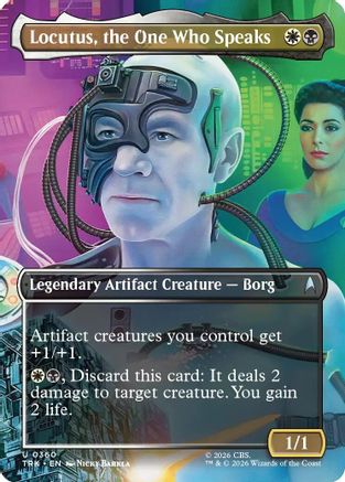 Locutus, the One Who Speaks (Borderless) (TRK-360) - Star Trek Foil