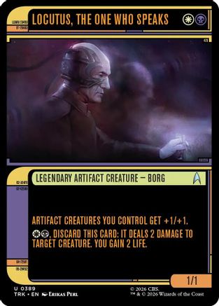 Locutus, the One Who Speaks (Showcase) (TRK-389) - Star Trek Foil-1