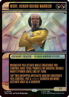 Worf, Honor-Bound Warrior (Showcase) (0524) (Surge Foil) (TRK-524) - Star Trek Foil-1
