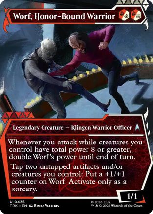 Worf, Honor-Bound Warrior (Showcase) (0435) (TRK-435) - Star Trek Foil-1