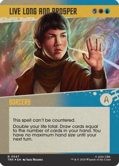Live Long and Prosper (Showcase) (Surge Foil) (TRK-547) - Star Trek Foil-1